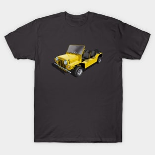 Austin Mini Moke in yellow T-Shirt